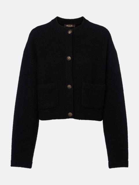 Loro Piana Cropped cotton and silk cardigan