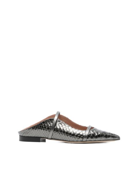 MALONE SOULIERS leather pointed-toe flats