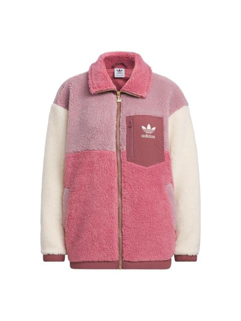 adidas (WMNS) adidas Originals Sherpa Jackets 'Pink' IN0988