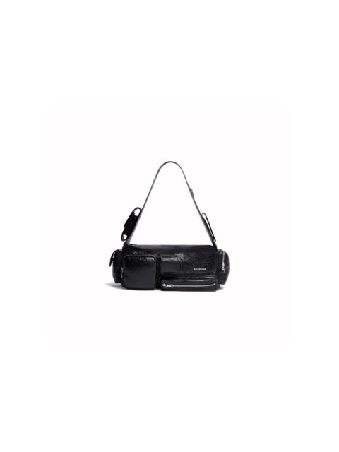 BALENCIAGA Balenciaga Mens Superbusy Small Sling Bag in Black Black
