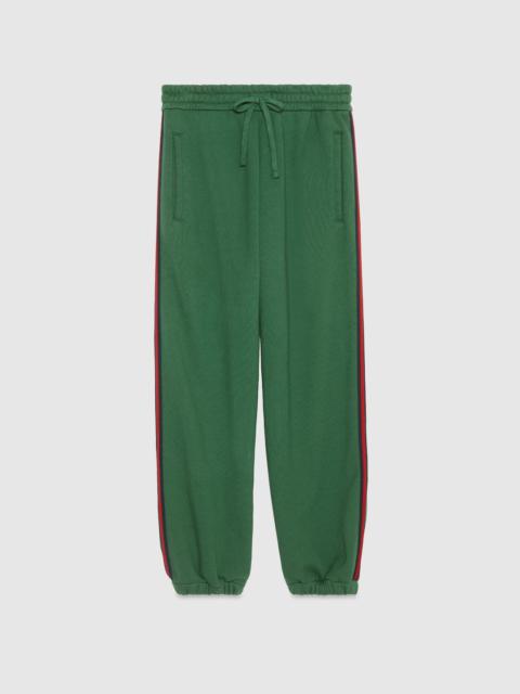 Cotton jersey track pant with Web