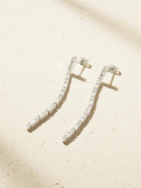 SYDNEY EVAN 14-karat White Gold Diamond Earrings
