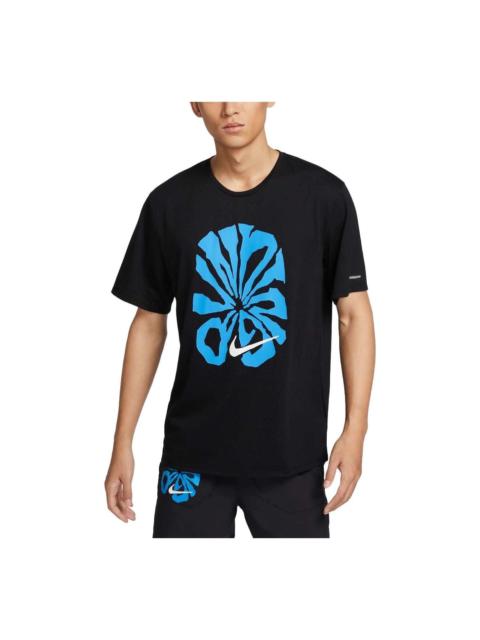 Nike Nike Rise 365 Run Energy Dri-FIT Running T-Shirt Asia Sizing 'Black' FZ1081-010