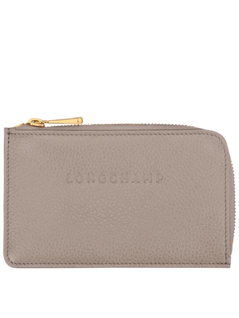 Le Foulonné Card holder Turtledove - Leather