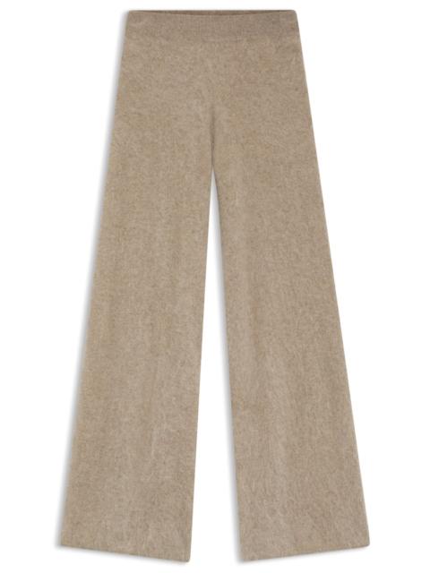 BOSS WASHED-CASHMERE TROUSERS WITH WIDE LEG