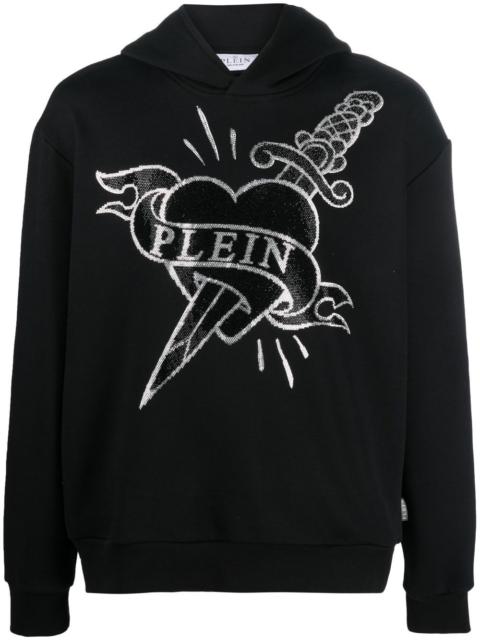 PHILIPP PLEIN tattoo print hoodie