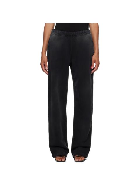 alexanderwang.t Black High-Waisted Sweatpants