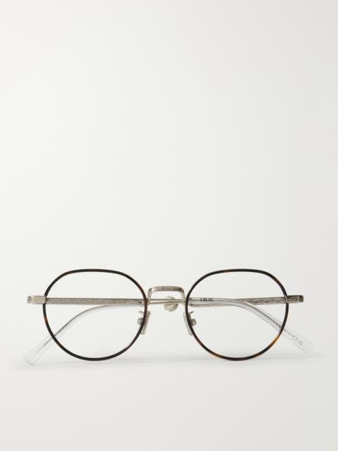 Dior DiorBotanicaO R2U Havana Round-Frame Tortoiseshell Acetate and Silver-Tone Metal Optical Glasses