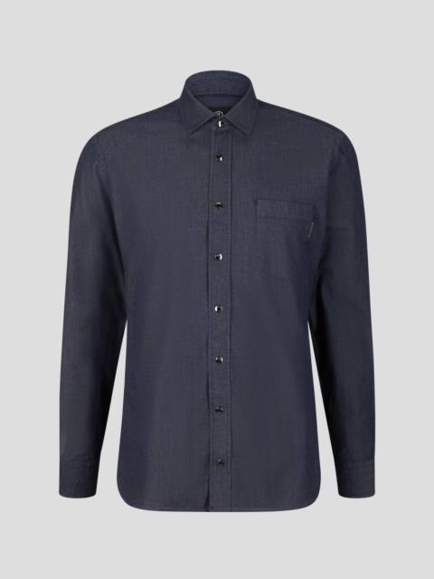 BOGNER DEAN DENIM SHIRT IN NAVY BLUE