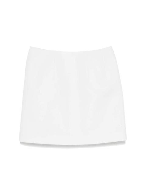 twill-weave mini skirt