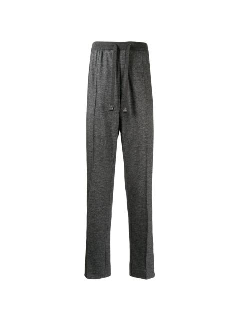 straight-leg cashmere trousers