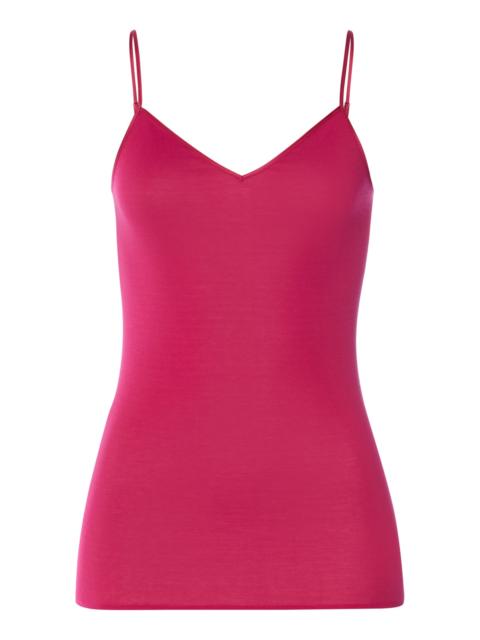 HANRO Cotton Seamless V-Neck Cotton Camisole
