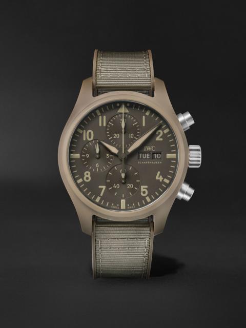 IWC Schaffhausen Pilot's Watch TOP GUN Mojave Desert Automatic Chronograph 41.9mm Stainless Steel, Rubber and Grosgra