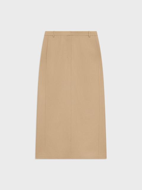 Maxi Trouser Skirt in Stretch Flannel