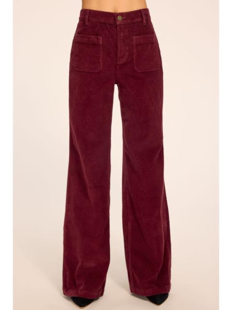 RAMY BROOK Cleo Corduroy Demi Petite Jean |CRANBERRY