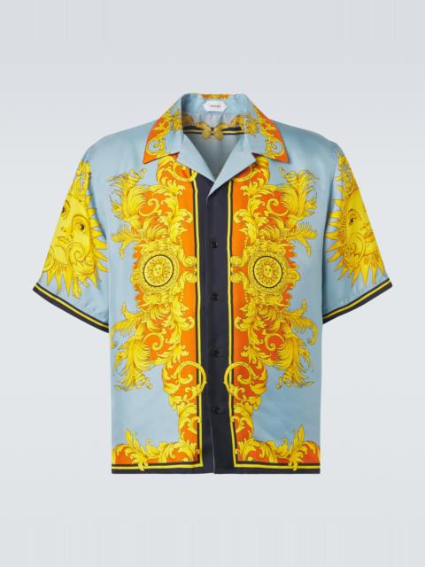 VERSACE Printed silk shirt
