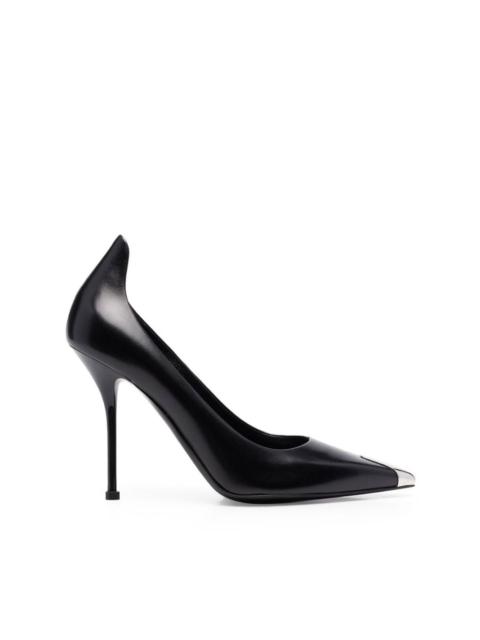 Alexander McQueen metal-toecap 110mm heel pumps