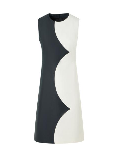 AKRIS Women's Cloud Print Cotton-Silk Sheath Dress - Black Ecru