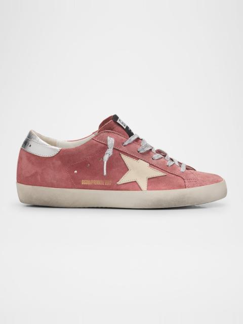 Golden Goose Superstar Mixed Leather Low-Top Sneakers