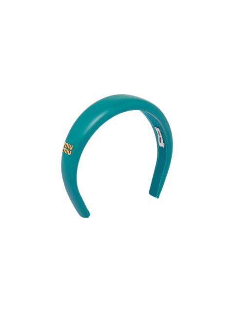 Miu Miu Nappa leather headband