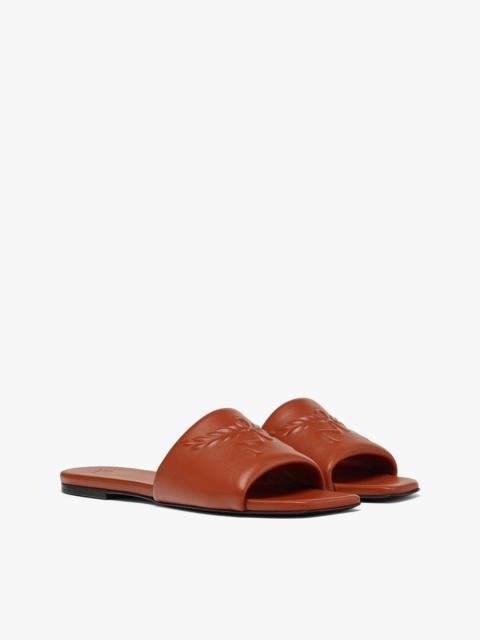 Laurel Flat Sandals in Lamb Leather