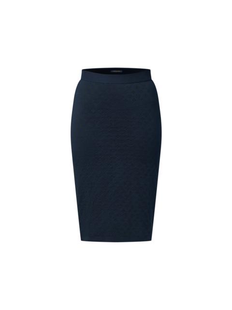 Louis Vuitton Monogram Jacquard Knit Skirt