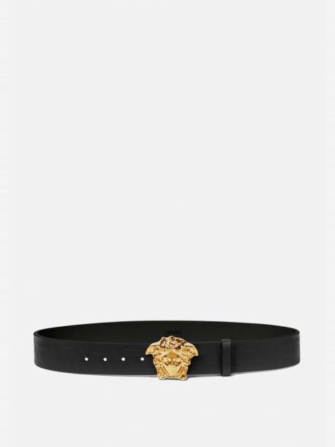 VERSACE La Medusa Greca Leather Belt