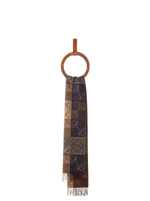 Loewe Anagram scarf in wool and cashmere