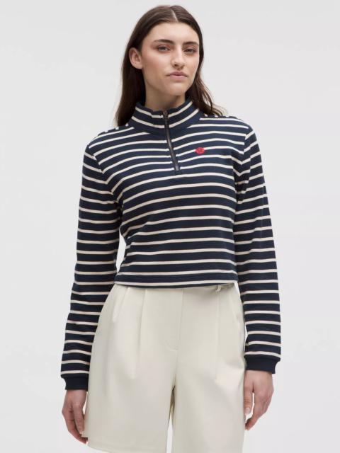 lululemon Cotton French Terry Cropped Half Zip