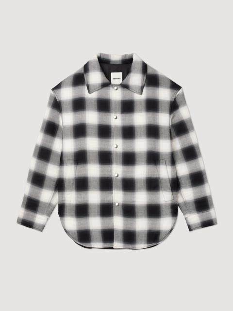 Sandro Quilted checked jacket
