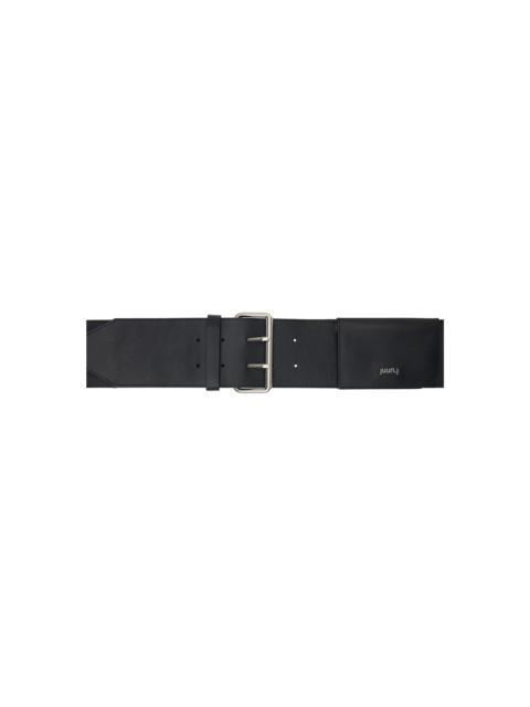 JUUN.J Black Card Wallet Belt