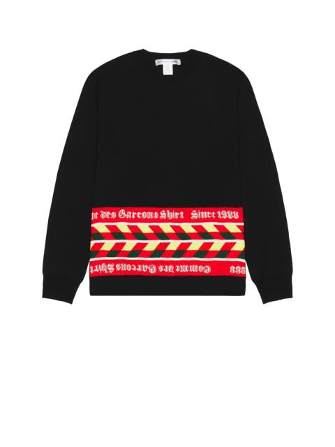 Comme des Garçons SHIRT Intarsia Pullover Sweater