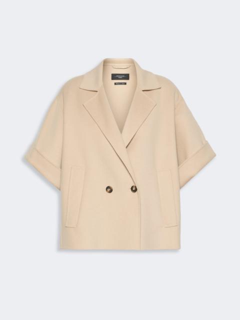 WEEKEND Max Mara NEO Short wool broadcloth coat - SAND
