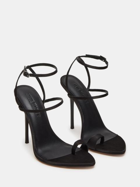 STEVE MADDEN SCORPIO BLACK SATIN