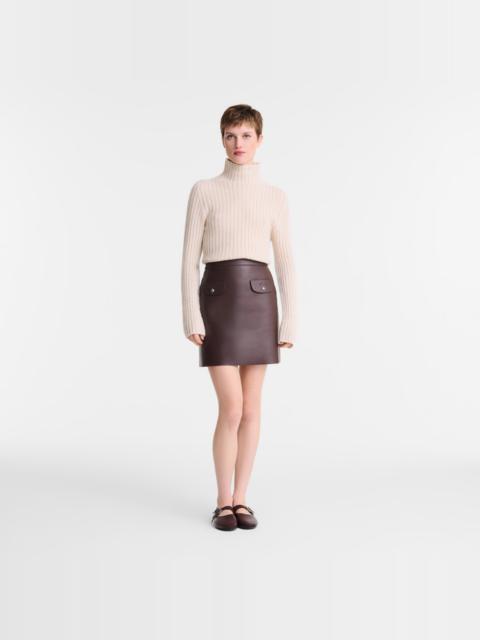Longchamp High neck sweater Ecru - Knit