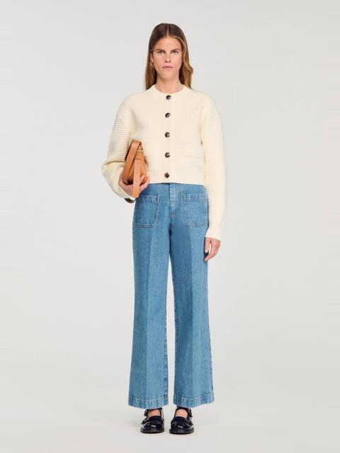 TEXTURED KNIT CARDIGAN