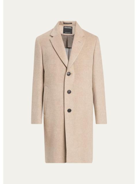 ZEGNA Men's Cashmere Single-Breasted Overcoat