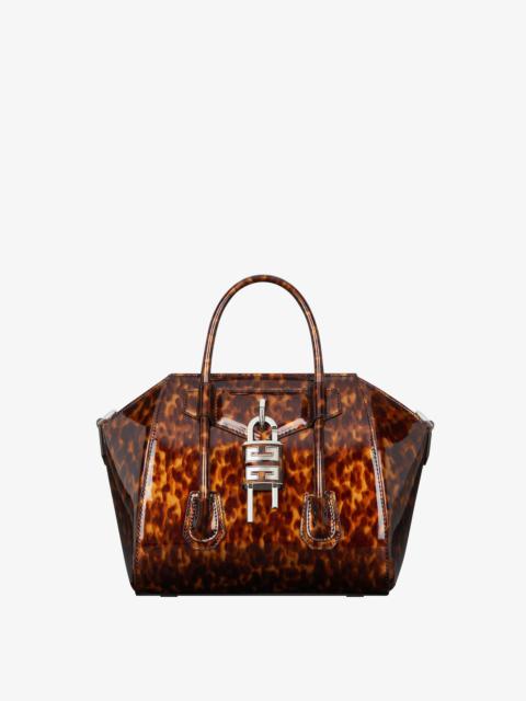 Givenchy MINI ANTIGONA LOCK BAG IN TORTOISESHELL LEATHER
