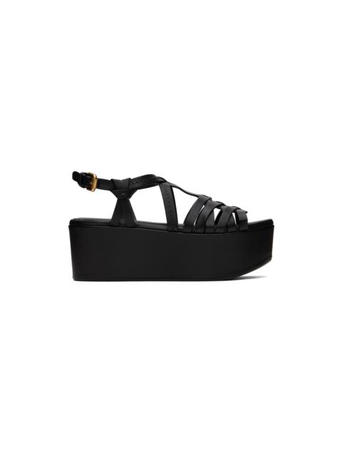See by Chloé Black Sierra Heeled Sandals