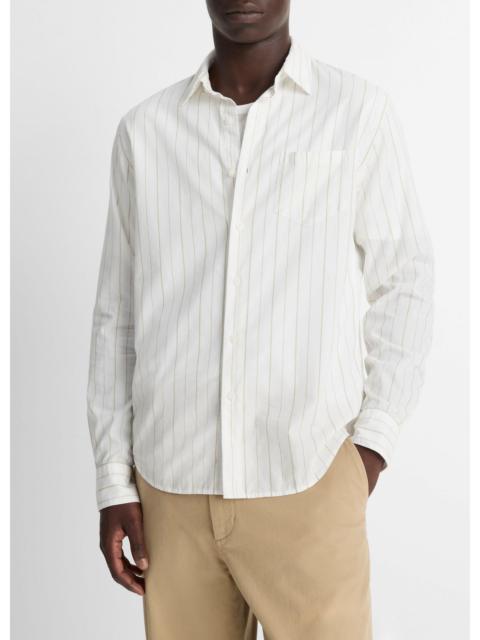Vince Chatsworth Stripe Cotton Oxford Button-Front Shirt