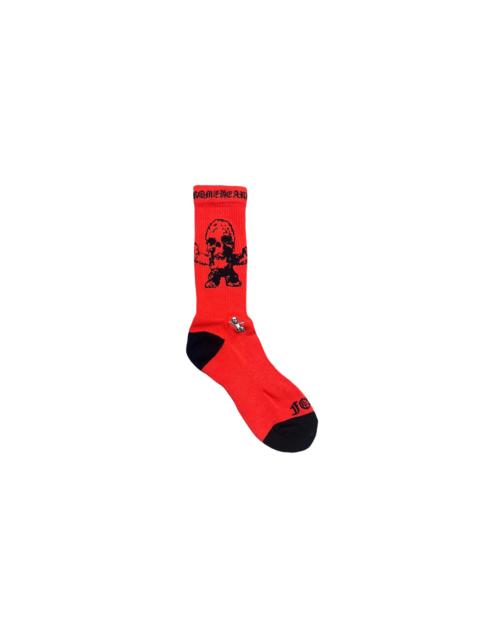Chrome Hearts Foti Harris Teeter Logo Socks "Red Black" CHRM1384