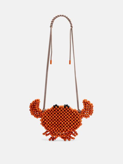 ALÉMAIS Crab Mini beaded crossbody bag