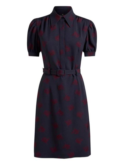 Etro jacquard belted dress