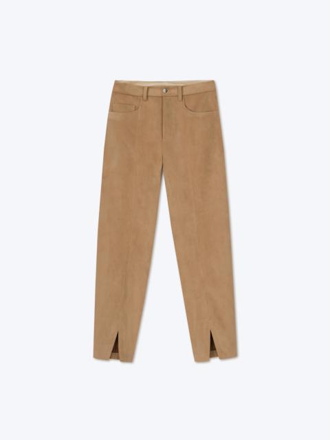 Nanushka TIBES - Split hem trousers - Sand/beige