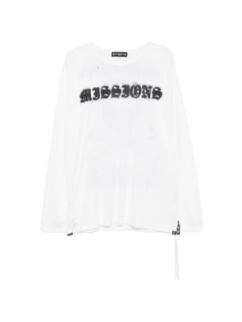 MASTERMIND WORLD logo print long-sleeves T-shirt