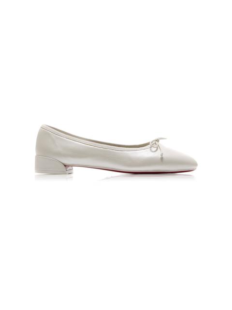 Christian Louboutin Sweetie Jane Leather Ballet Flats white
