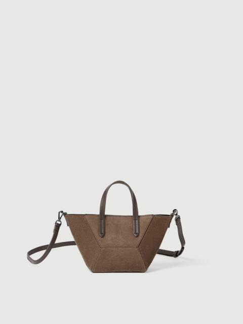 Brunello Cucinelli BC Duo mini bag in suede with monili