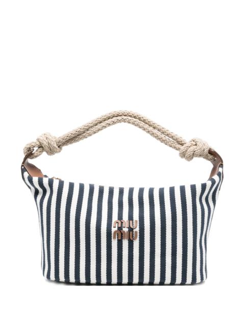 Miu Miu Miu Miu Striped Rope-handle Tote Bag
