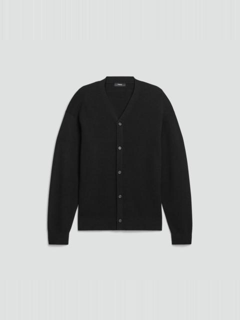 Theory V-Neck Cardigan in Wool Bilen