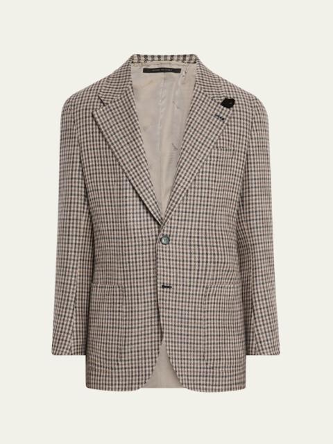 Brioni Men's Brera Cashmere District Check Sport Coat